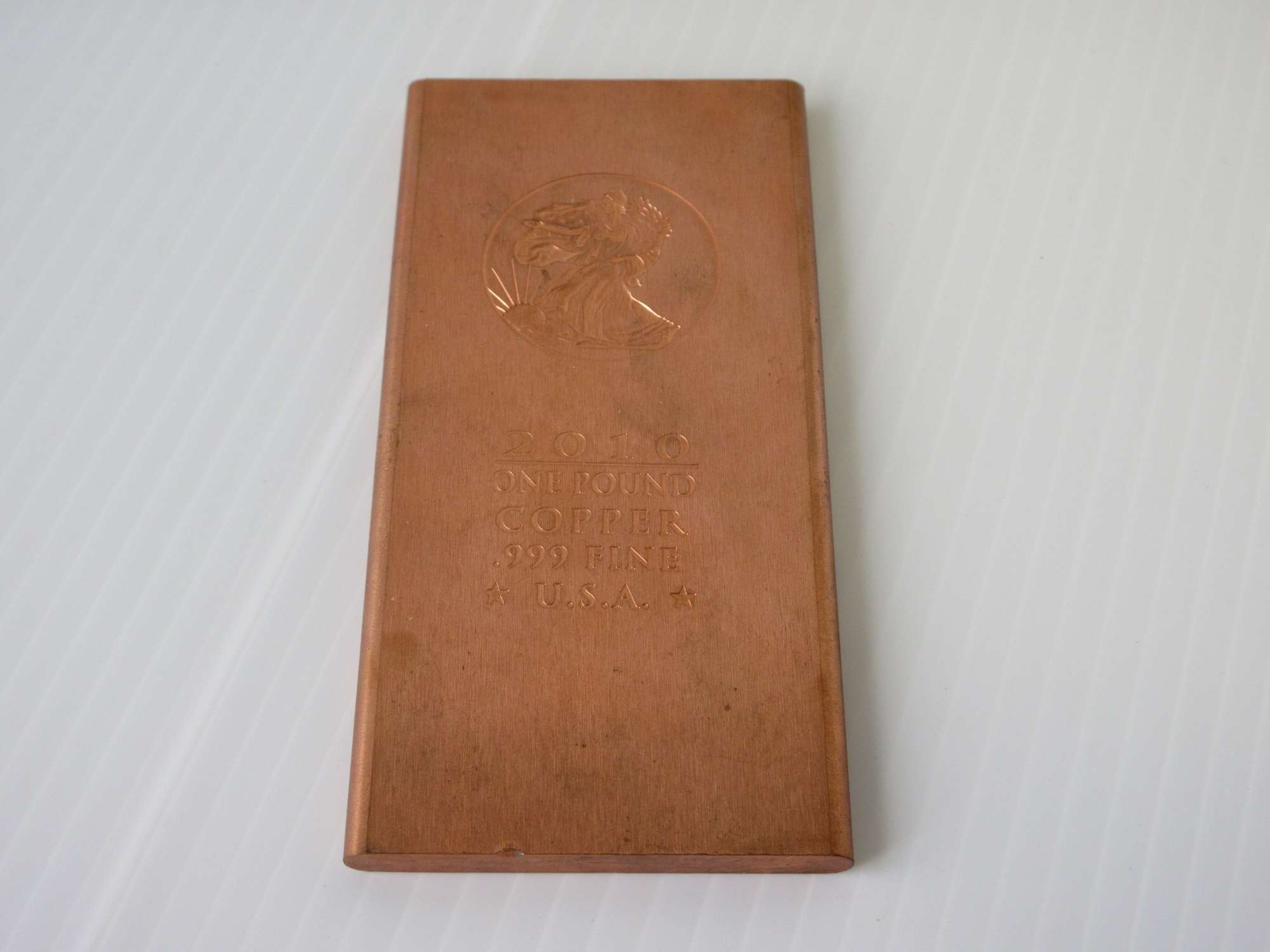 Albrecht Auctions 1 Lb Pure Copper Bar