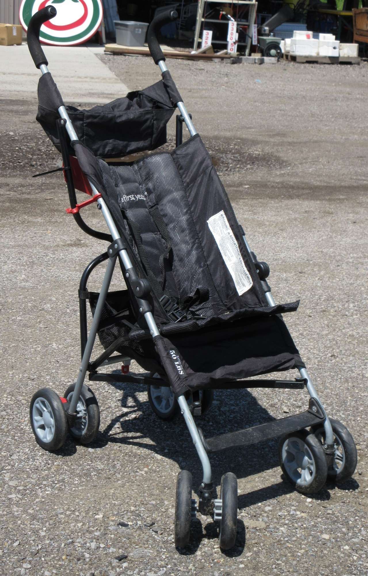 Albrecht Auctions Baby Stroller, 50 lb. Max Weight, Locking Wheels