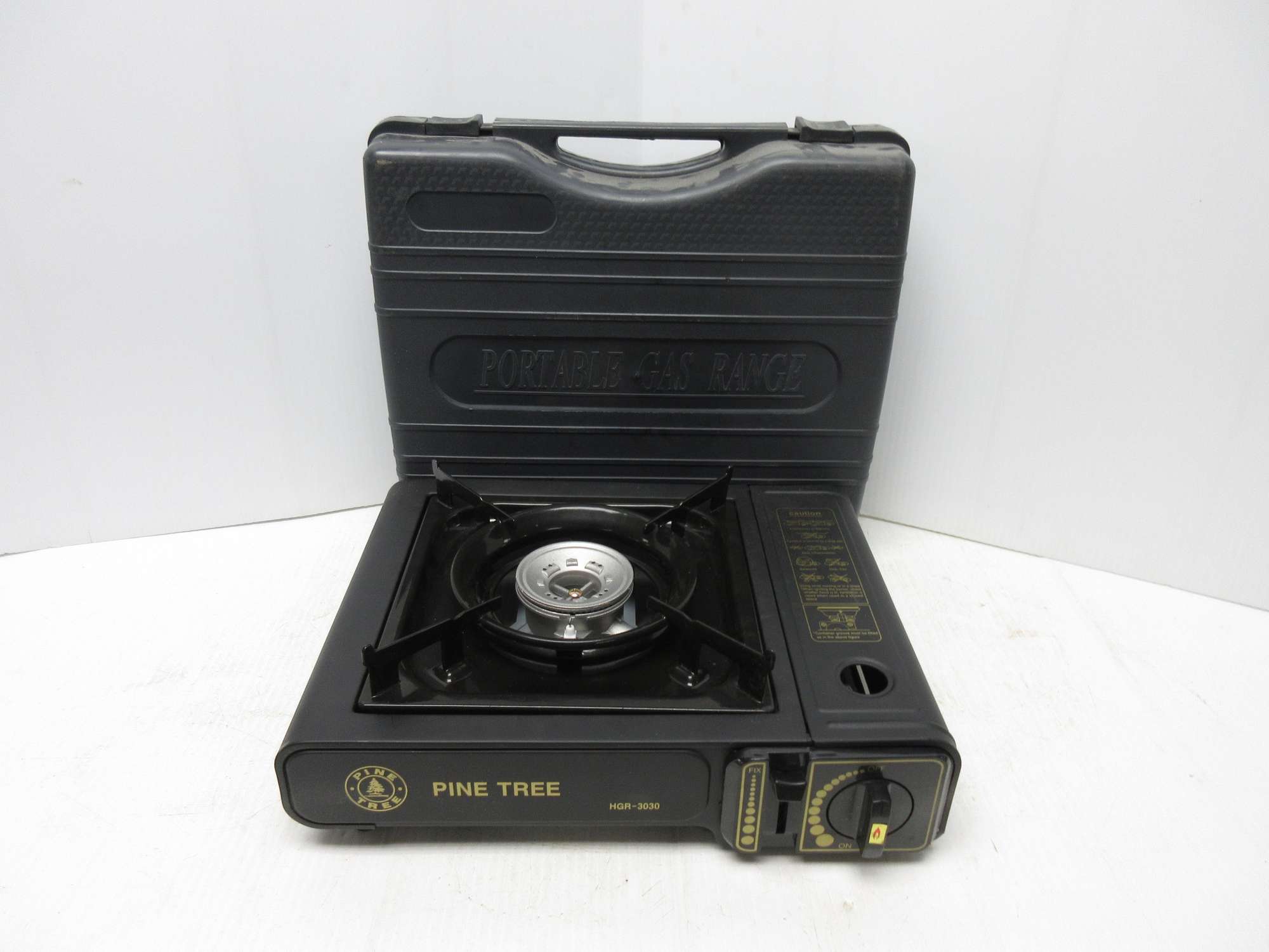 Albrecht Auctions Pine Tree Camp Stove with Case