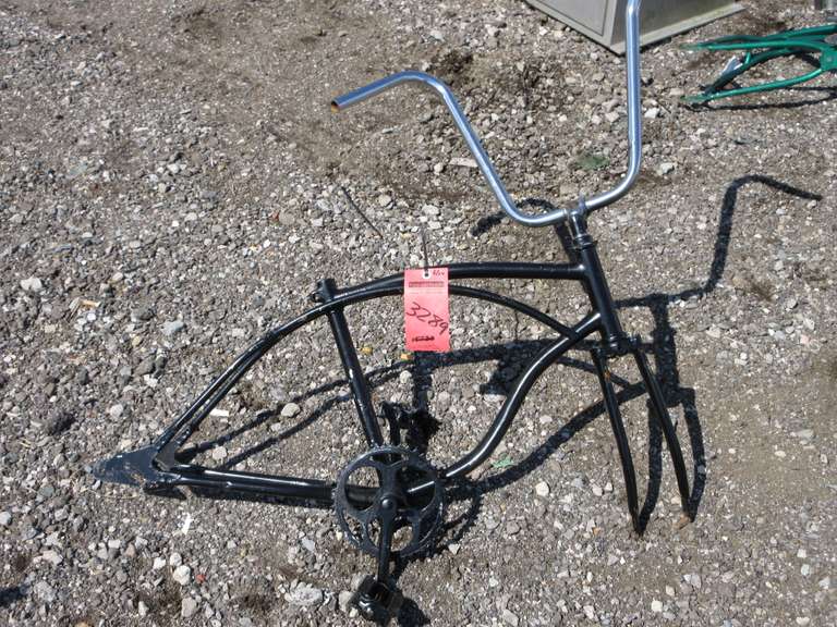 Black Lowrider Bike Frame
