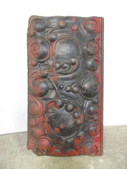 Cast Iron Pot Belly Stove Decorative Panel