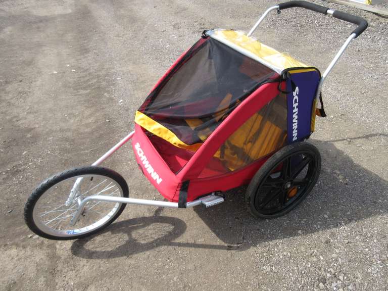 schwinn double bike trailer