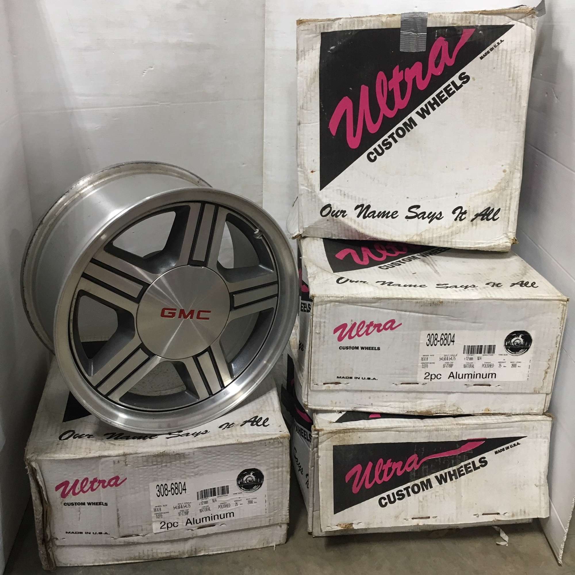 Albrecht Auctions (4) Ultra GMC Aluminum Custom Wheels, Made in USA