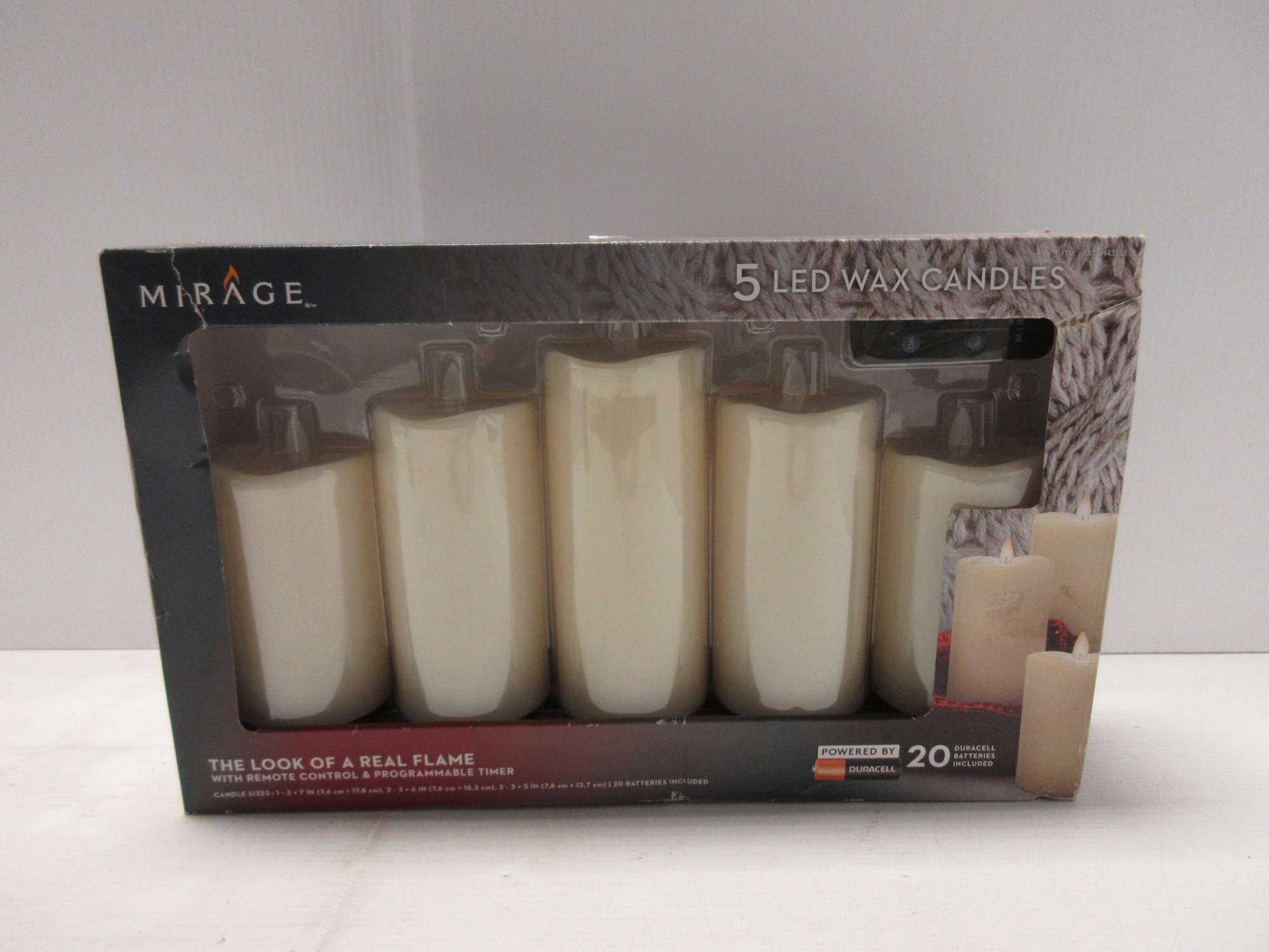 Albrecht Auctions Mirage (5) LED Wax Candles, The Look of a Real