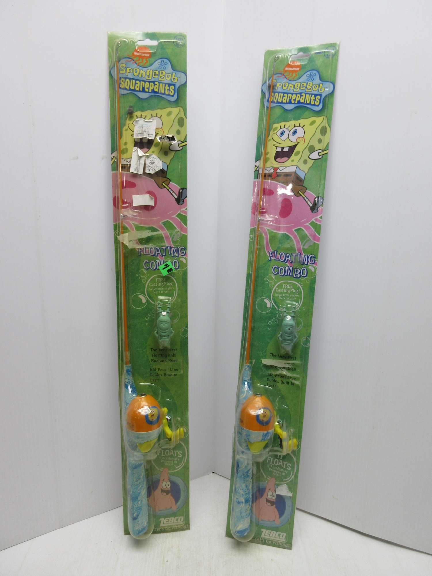 Albrecht Auctions (2) Spongebob Childs Fishing Poles