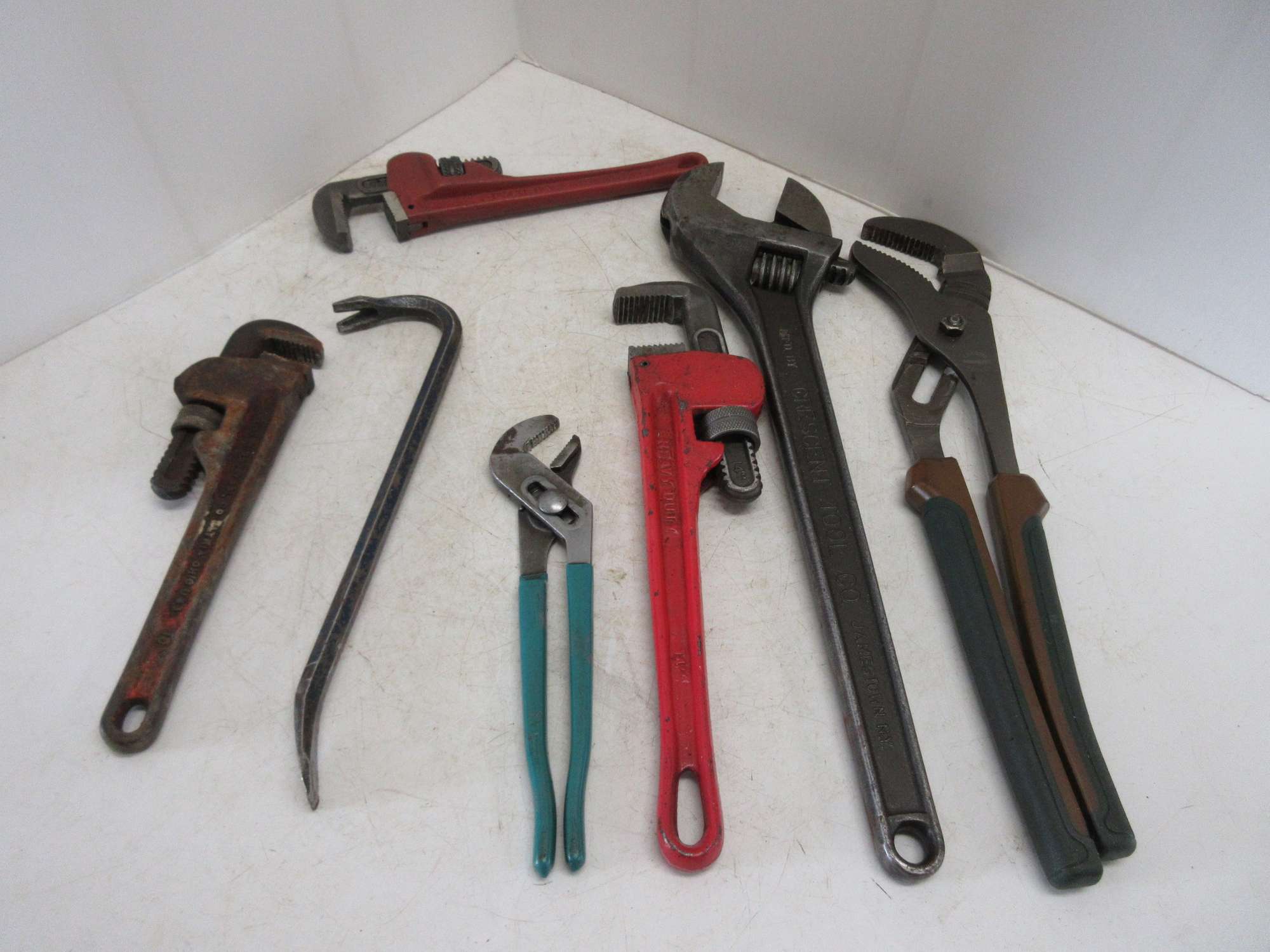 Albrecht Auctions 18" Crescent Wrench, 18" Channel Locks, 8" Channel