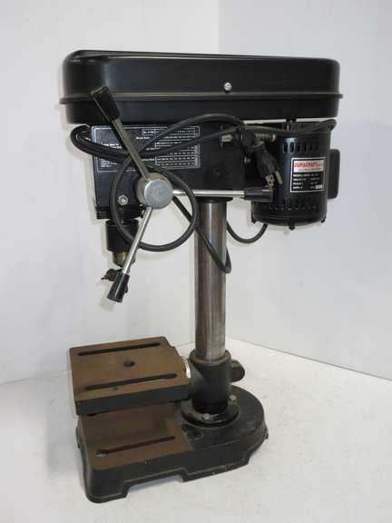 Duracraft All Ball Bearing Drill Press, Model 40850, Five-Speeds: 690, 1100, 1580, 2150, and 3000 RPM, 1/4 HP Motor