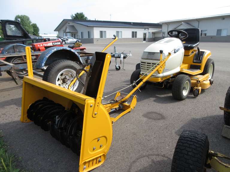 Cub Cadet 2518 Mower, Shaft Drive 48" Mowing Deck, 20 HP Kohler Engine, Runs Well, Good Tires; 42" Snow Blower and Belt