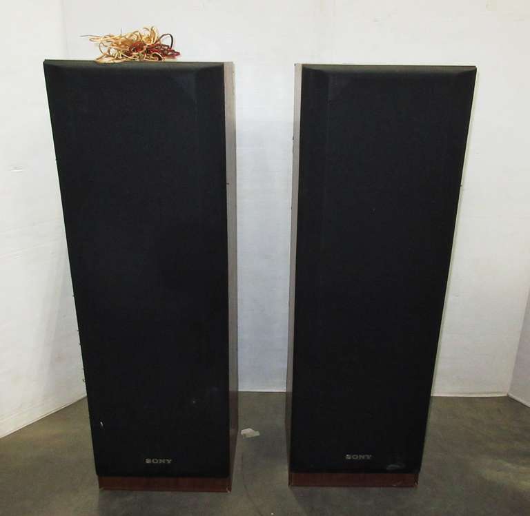 (2) Sony Speaker Systems, 8 Ohm Rated Impedance, 200W Max Input