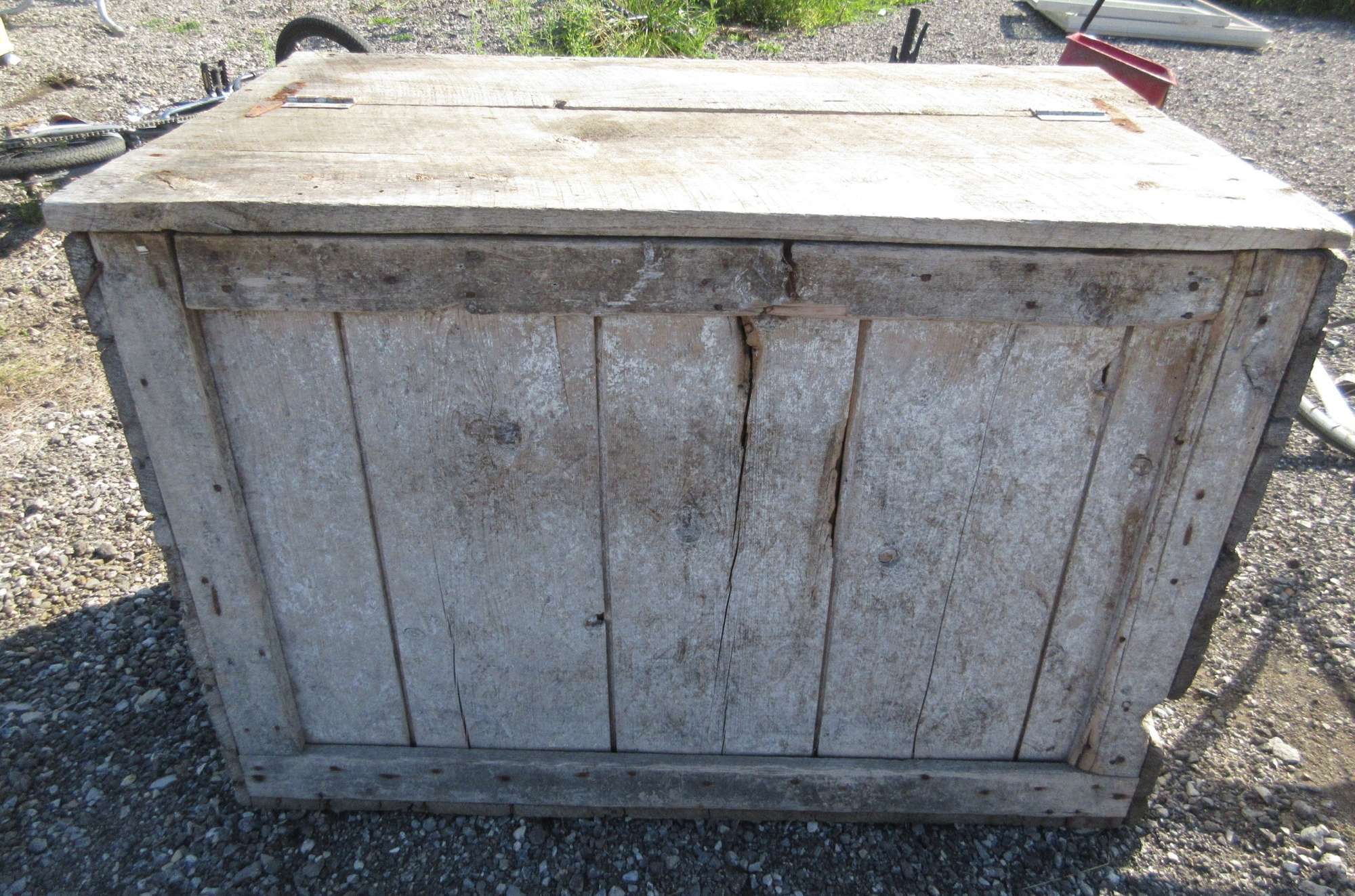 Albrecht Auctions Antique Grain Box from the 1800s, From a General Store in Grindstone City
