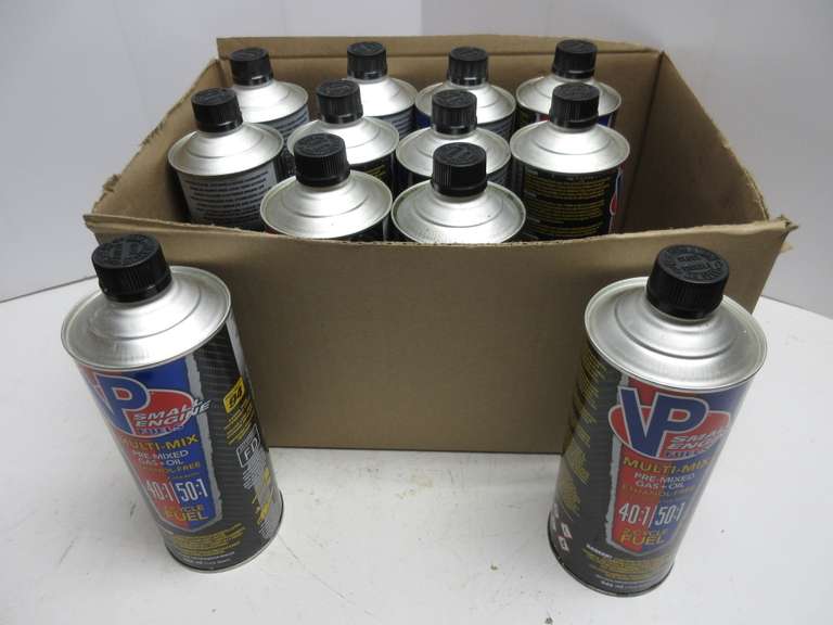 (12) Quarts of VP Small Engine Fuel Multi-Mix, Pre-Mixed Gas and Oil, 40:1 and 50:1, Two-Cycle Fuel