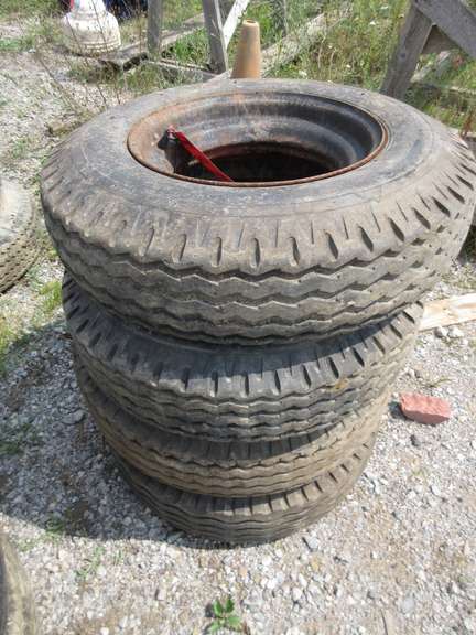 (4) 14 1/2" Mobile Home/Trailer Tires