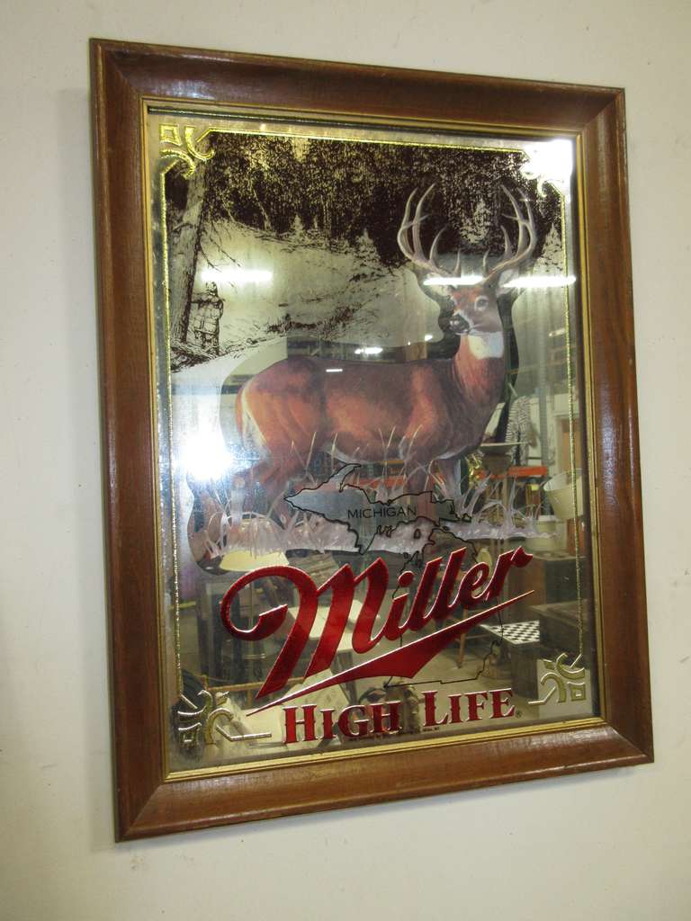 Miller High Life Whitetail Deer Mirror