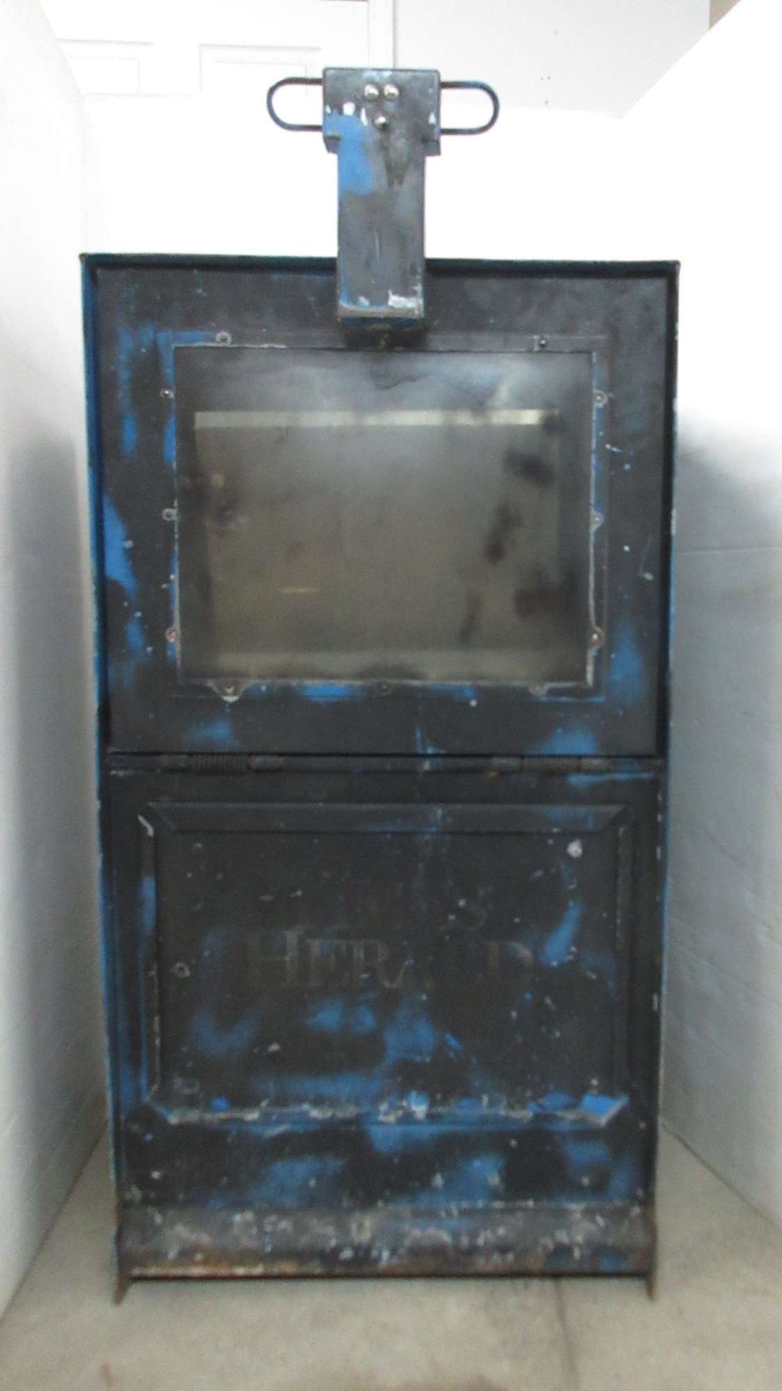 Albrecht Auctions Old Metal Newspaper Box