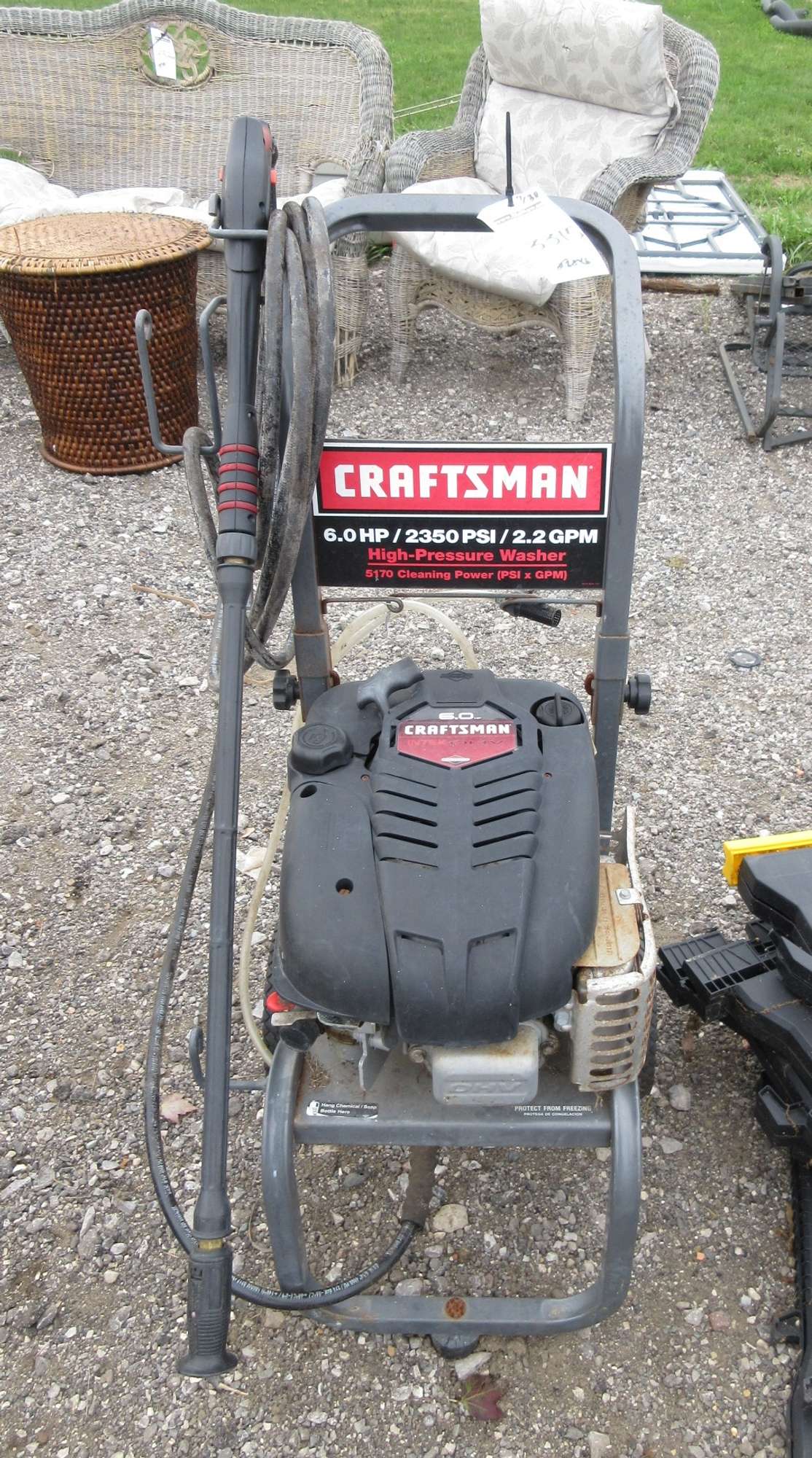 Albrecht Auctions Craftsman 6.0 HP/2350 PSI/2.2 GPM Pressure Washer