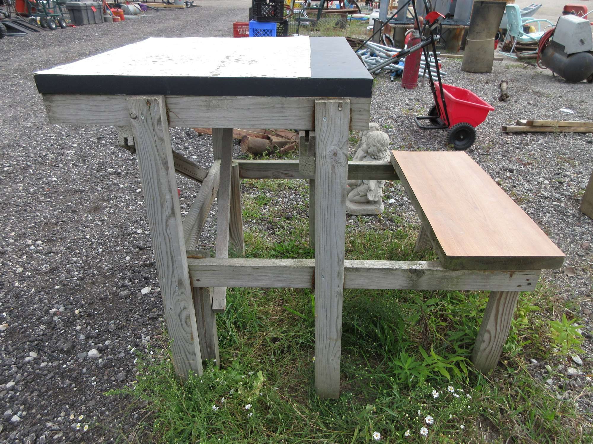 Albrecht Auctions | Wooden Shooting Bench