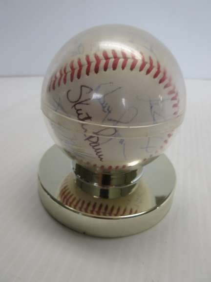 Detroit Tigers Signed Baseball: Sparky Anderson, Alan Trammell, and Frank Tanana