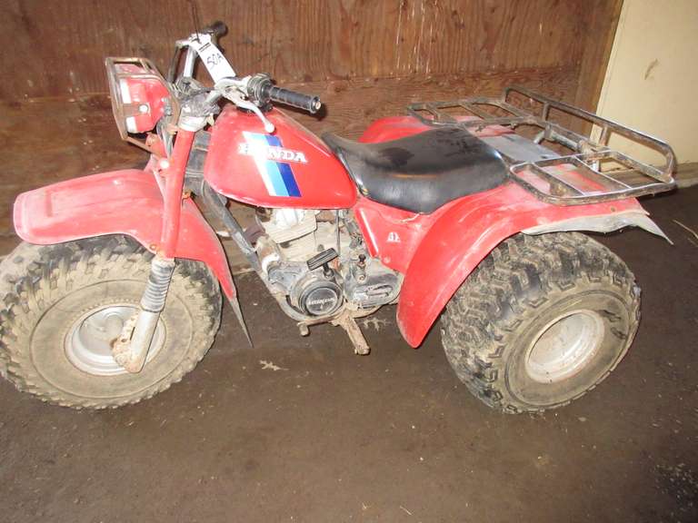 Honda Big Red Three-Wheeler, Rear Tires Very Good