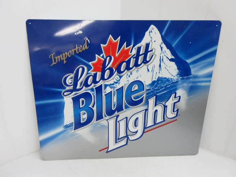 Labatt Blue Light Tin Sign