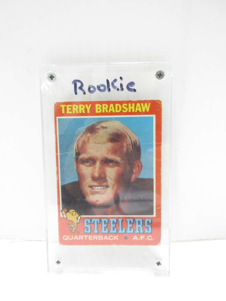 Terry Bradshaw Rookie Football Card, Topps No. 156, Original from 1970