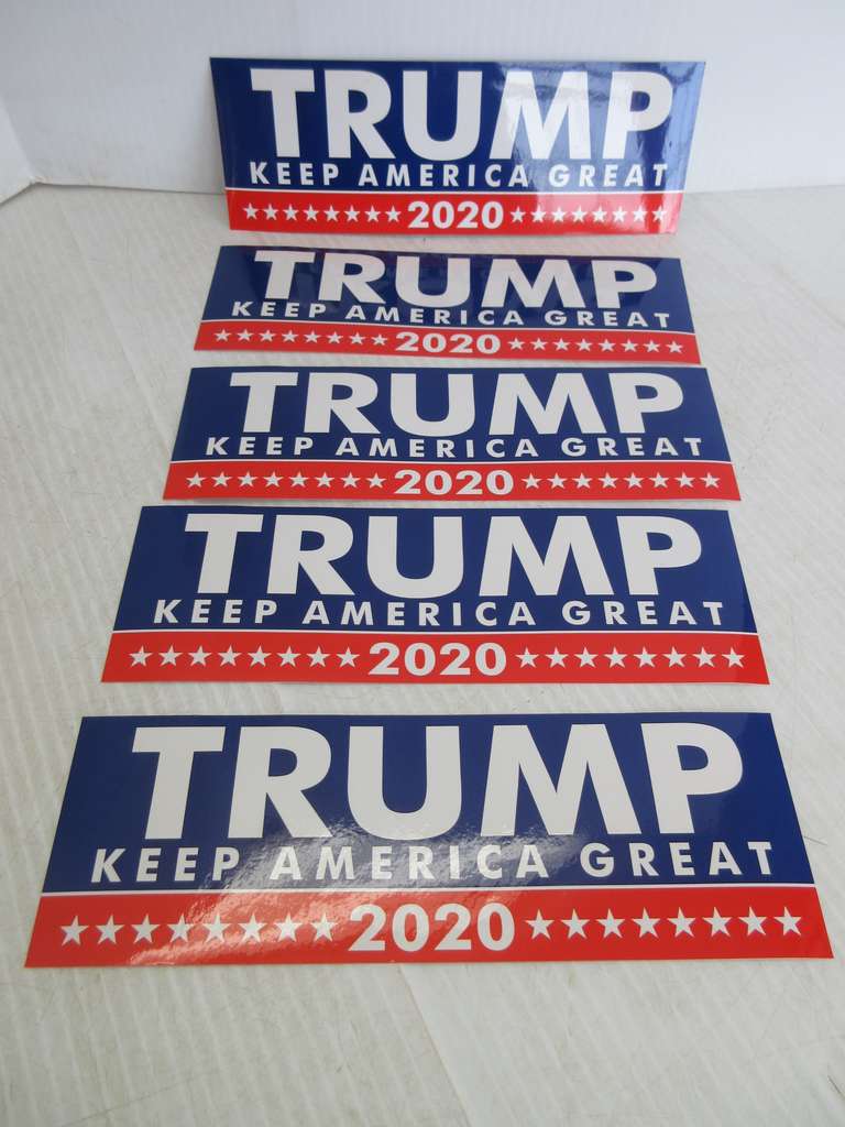 (5) Trump 2020 Campaign Bumper Stickers