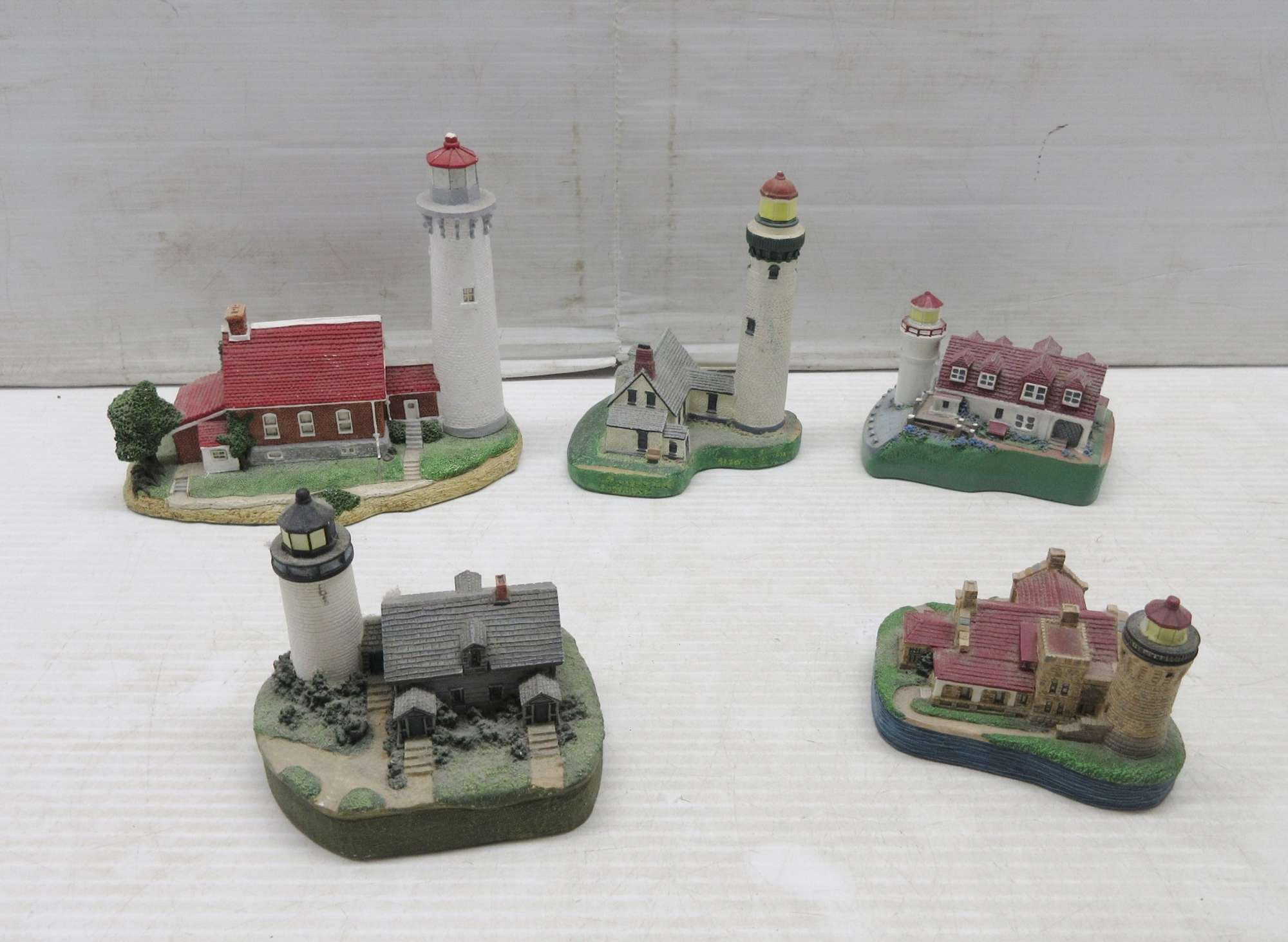 Albrecht Auctions | (4) Spoontiques Michigan Lighthouses, and a Harbour ...