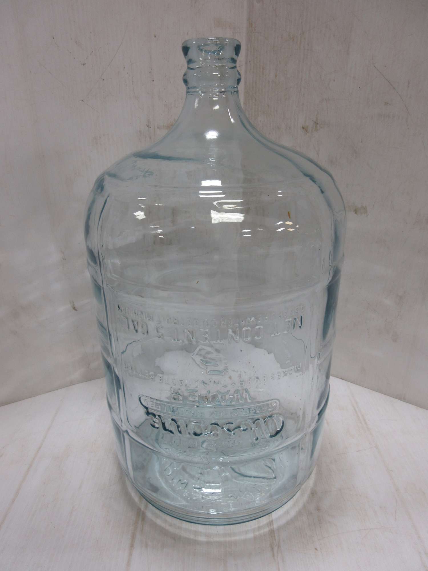 large glass water containers