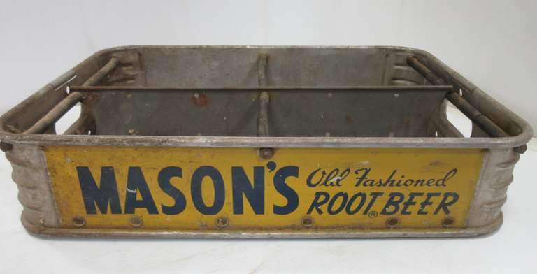 Mason's Old Fashioned Root Beer Bottle Carrier, Marked Saginaw