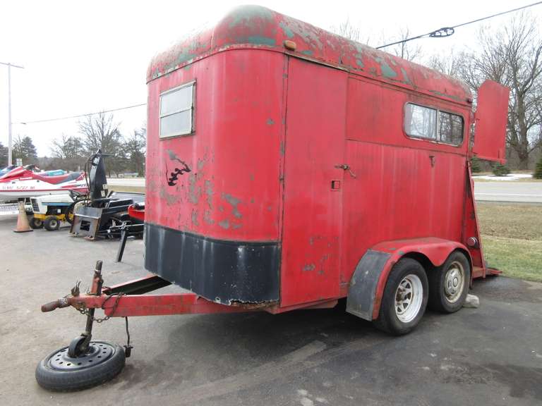 Two-Horse Trailer, Thoroughbred Style, Tall and Wide, Bill of Sale in Office