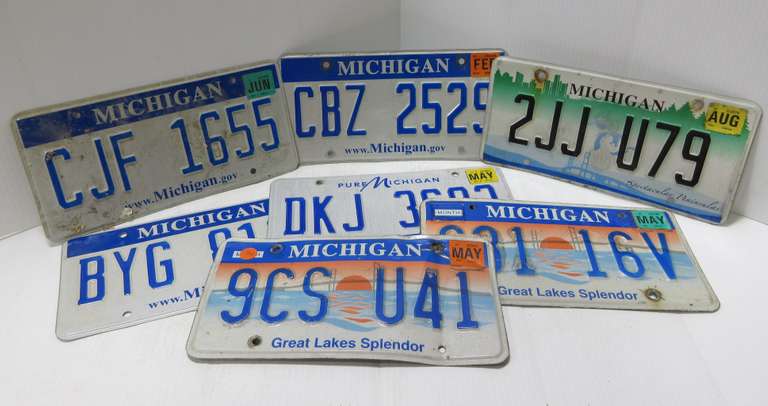 Michigan License Plates