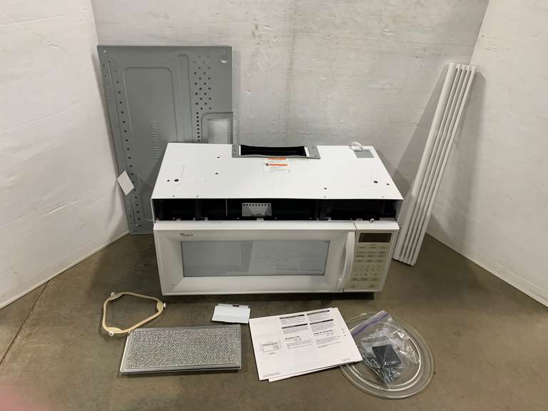 Whirlpool Under Cabinet Microwave, White in Color, Complete with Mounting Bracket