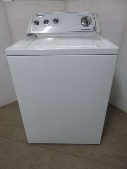 Whirlpool Super Large Capacity Top Loading Washing Machine with Eight Wash Cycles and Four Load Sizes, Model WTW4800XQ2, Matches Lot No. 6518