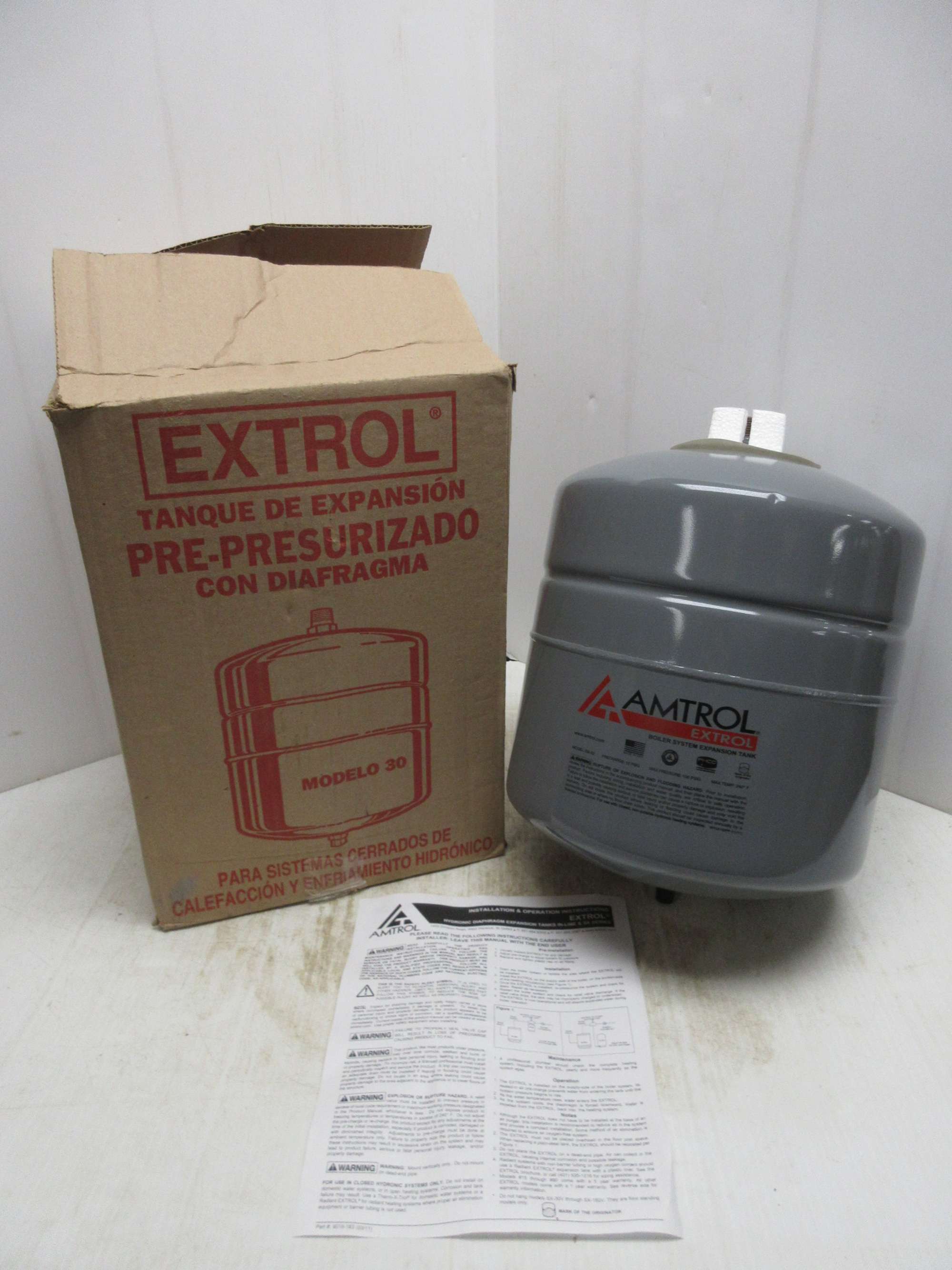 Albrecht Auctions Extrol PrePressurized Expansion Tank, Model No. 30