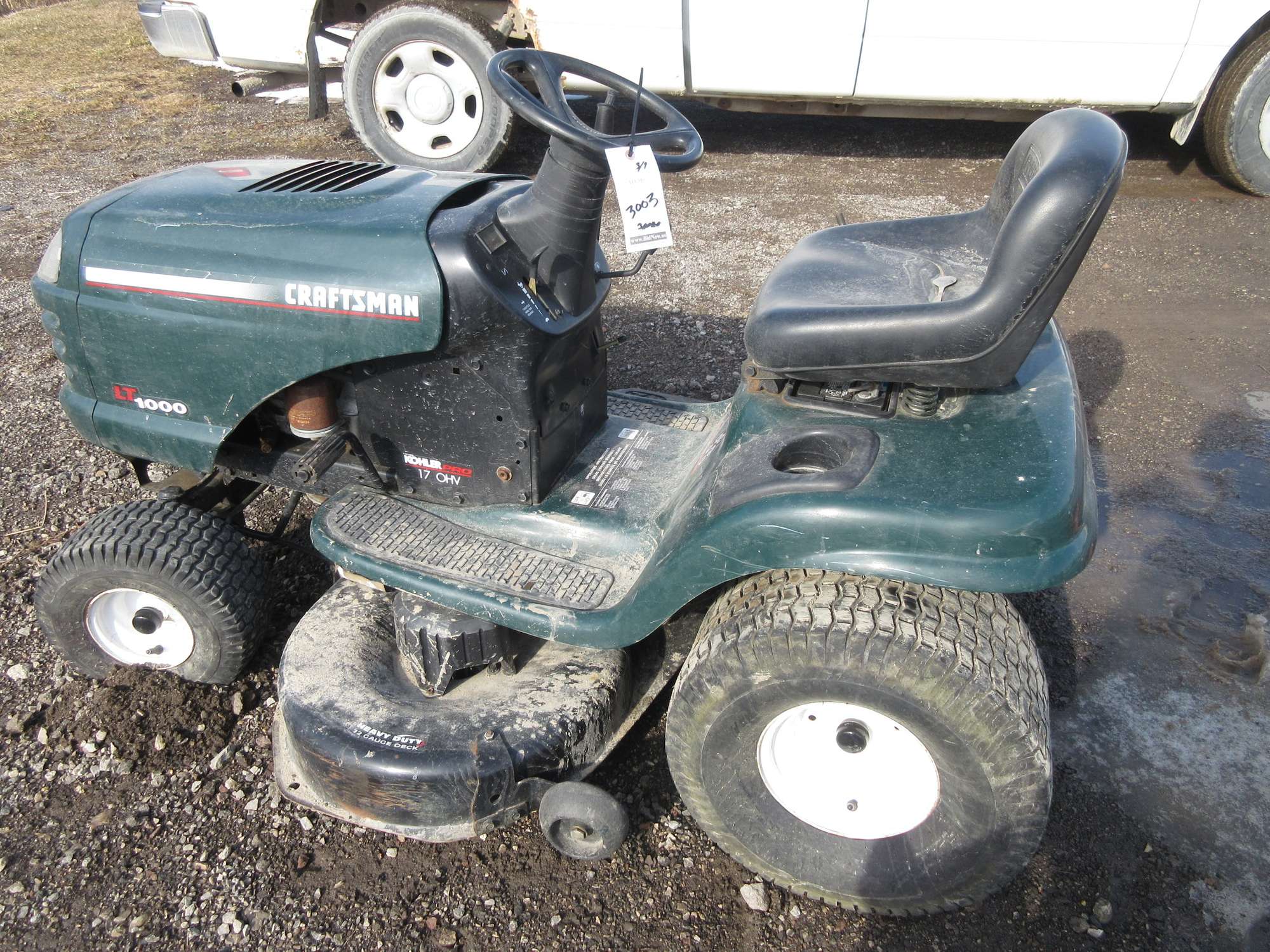 Albrecht Auctions Craftsman LT1000 Riding Lawn Mower, 17 HP, 42" Deck