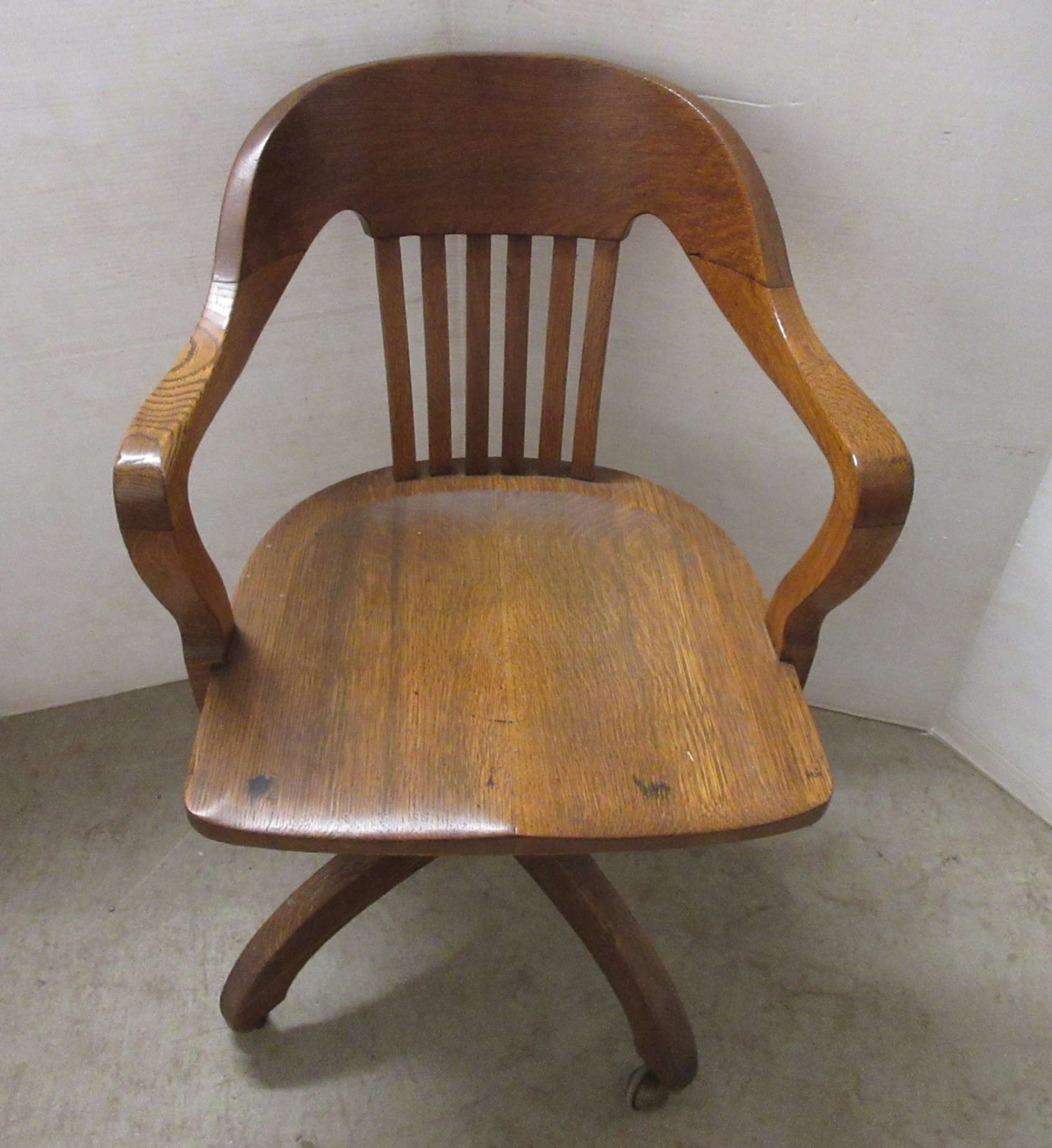 Albrecht Auctions Oak Office Chair