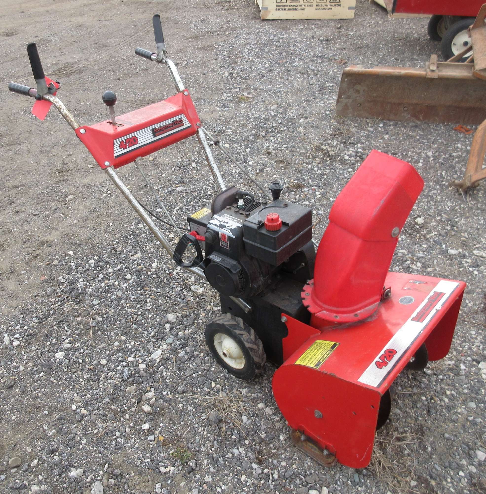 Albrecht Auctions MontgomeryWard 420 Snow Blower