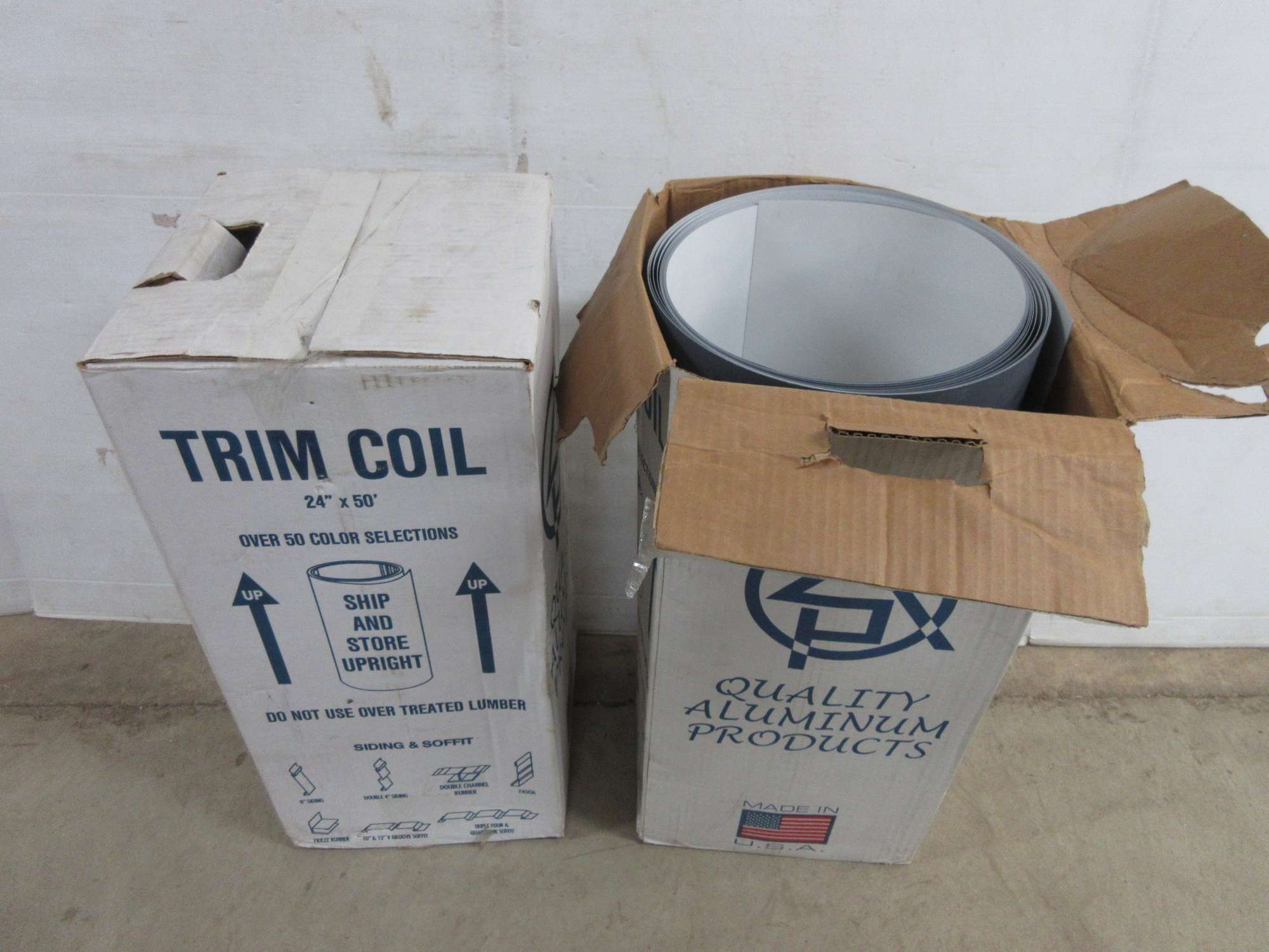 Albrecht Auctions (2) Pieces of Trim Coil, Pacific Blue