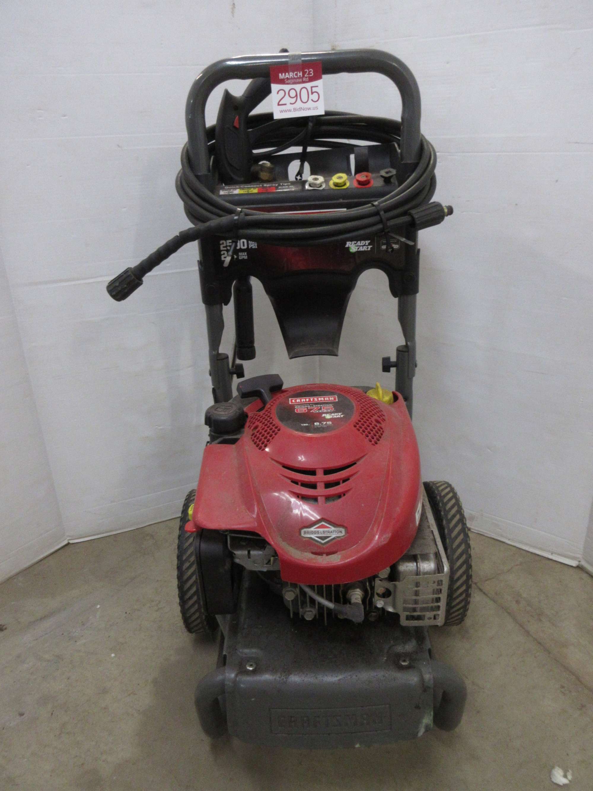 Albrecht Auctions Craftsman Power Washer, 2500 PSI