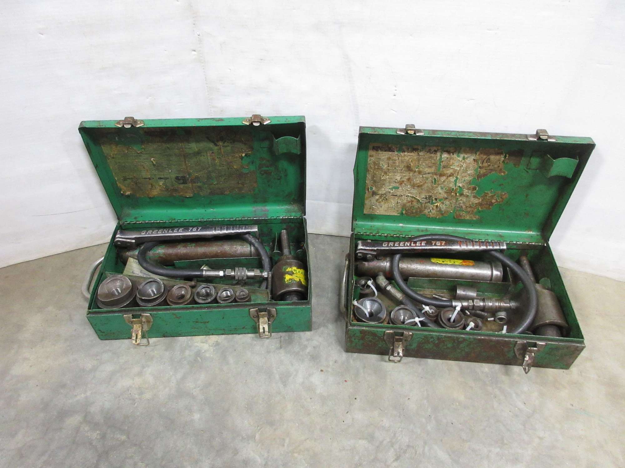 Albrecht Auctions Greenlee Knockout Punch Set, 1/2" to 2"