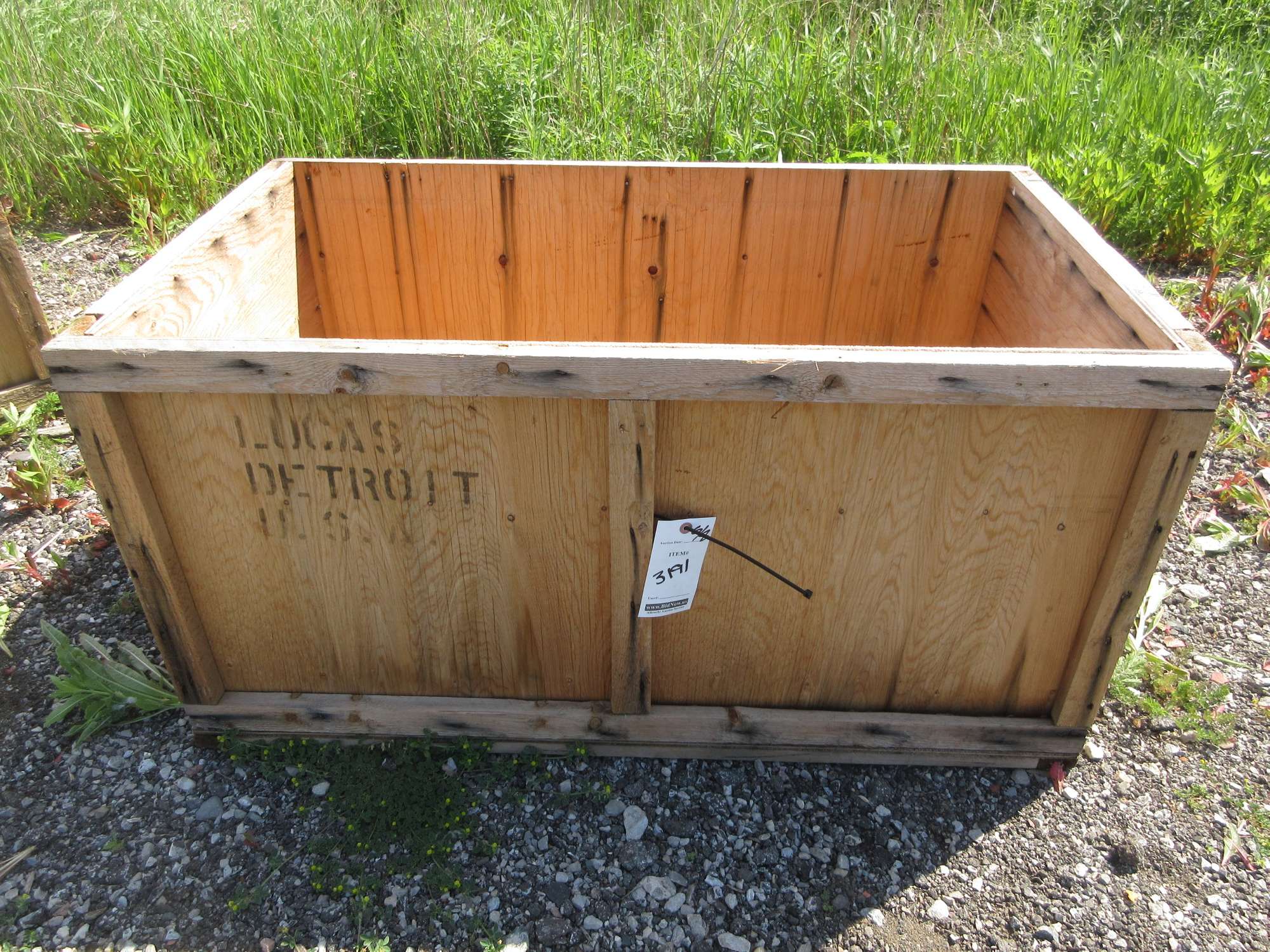 Albrecht Auctions Wooden Shipping Box