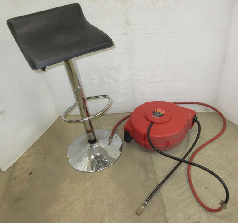 50' Air Hose Reel and Stool