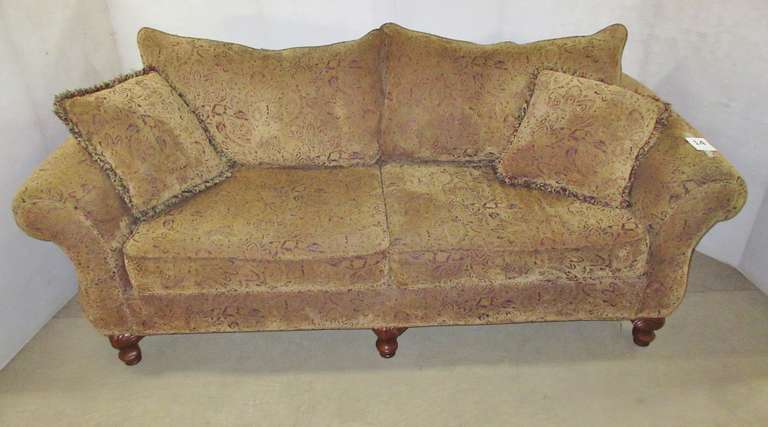 Art Van Couch with (2) Pillows, Matches Lot No. 13