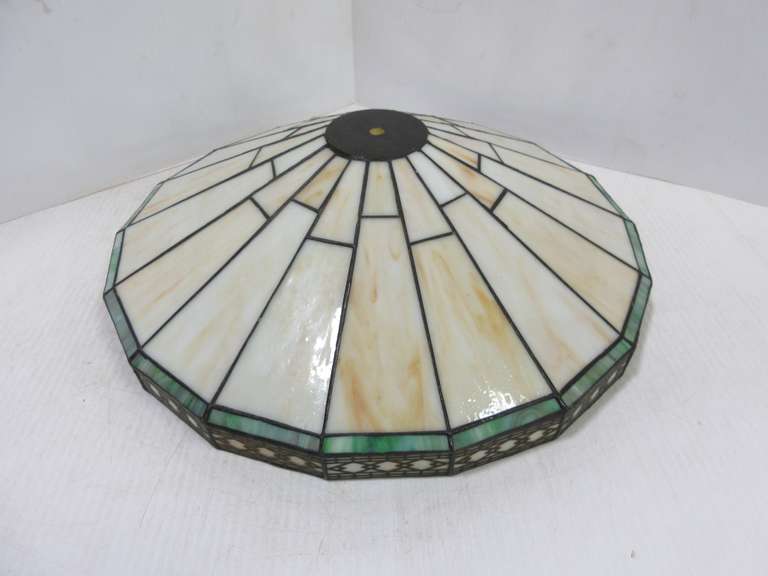 Mission Style Stained Glass Lamp Shade