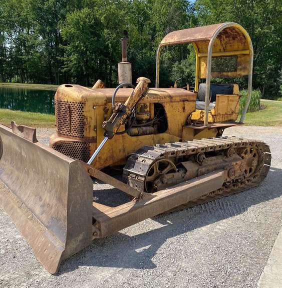 Oliver OC 15 Dozer (Rare), 10' Blade, DRXC 629 cu. in. Hercules Diesel 70 hp, Air Assist Steering Brakes, Owned for 25 Plus Years, Housed, 14th One Ever Built in 1956, Starts, Runs, Steers Really Well