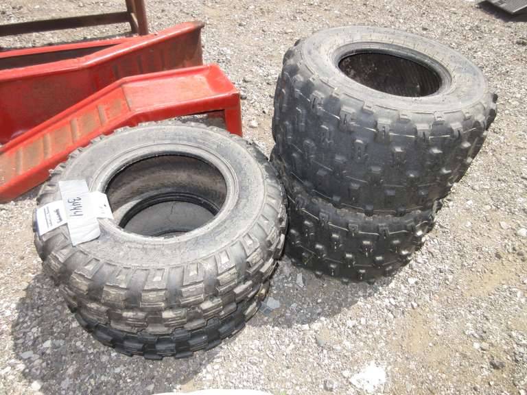 (4) Dunlop ATV Tires: 2- Rear Tires, AT20x10x9; 2- Front Tires, AT21x7R10