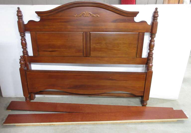 Wood Bed Frame Convertible Queen/Full Size Headboard, Footboard, and Rails