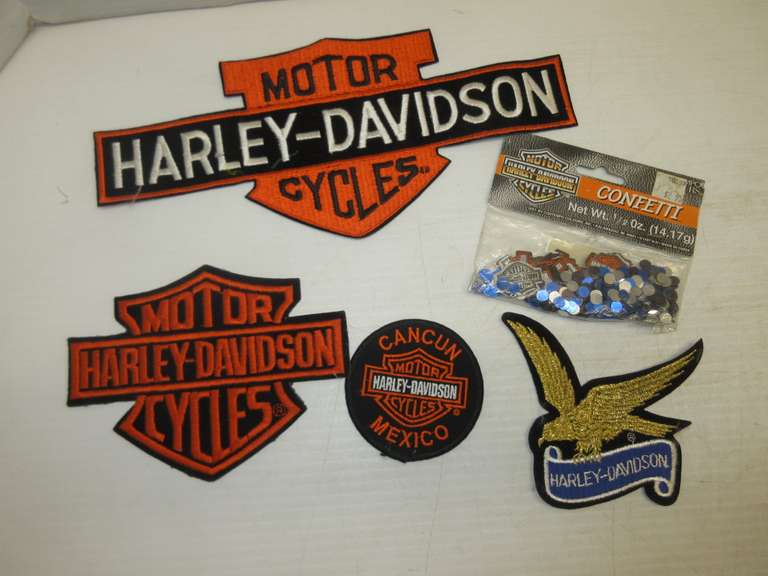 (4) Harley Davidson Patches