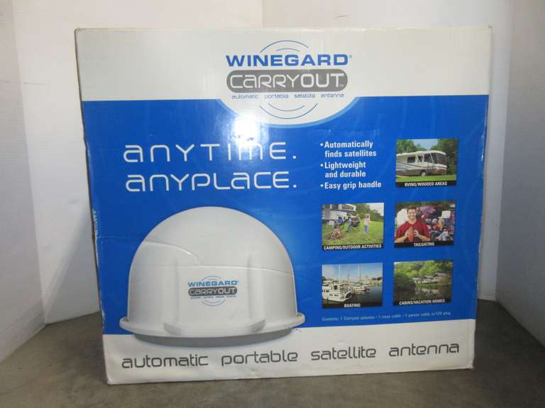 Winegard Carryout Automatic Portable Satellite TV Antenna for Dish or DirecTV