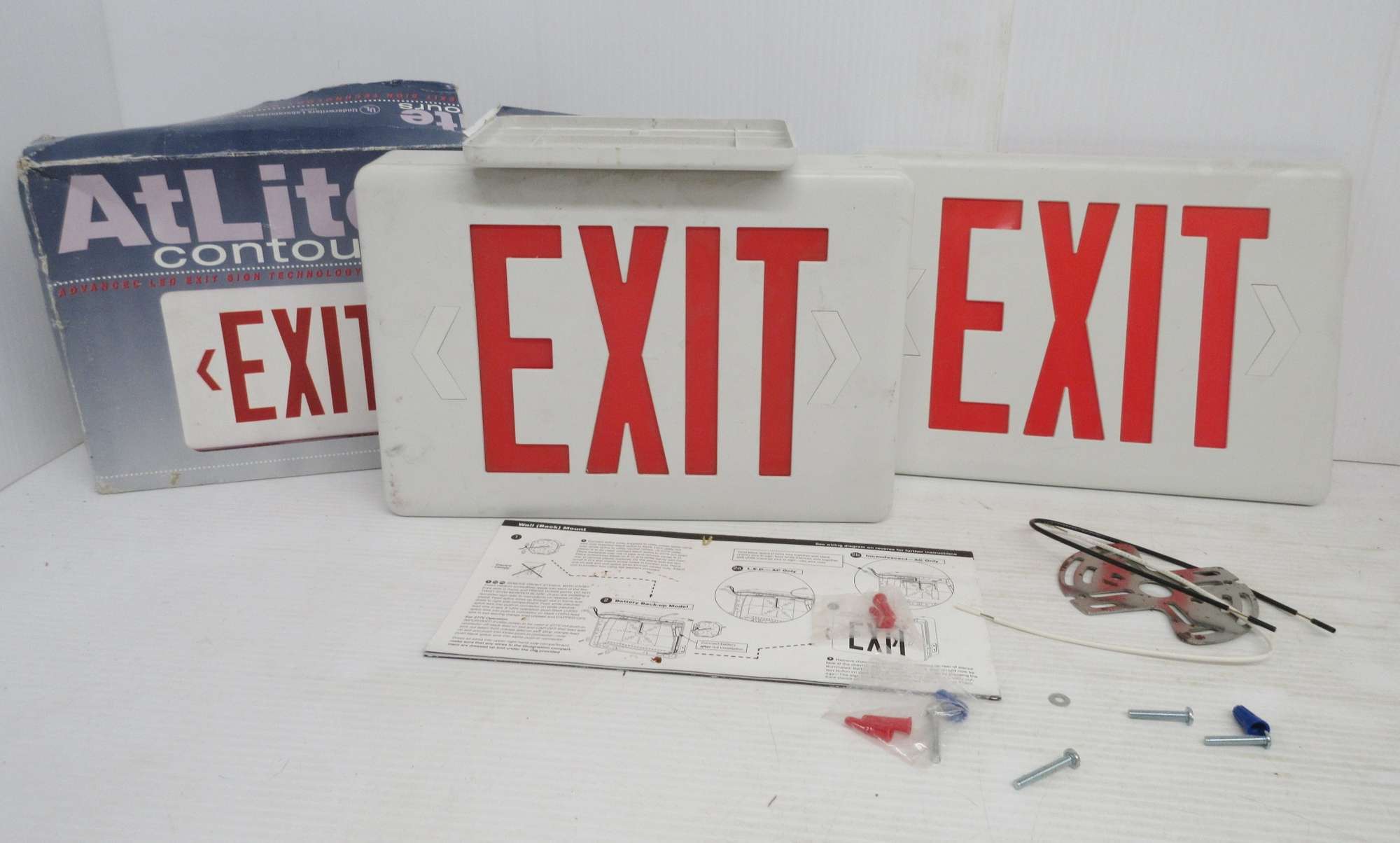 Albrecht Auctions | (2) Exit Signs