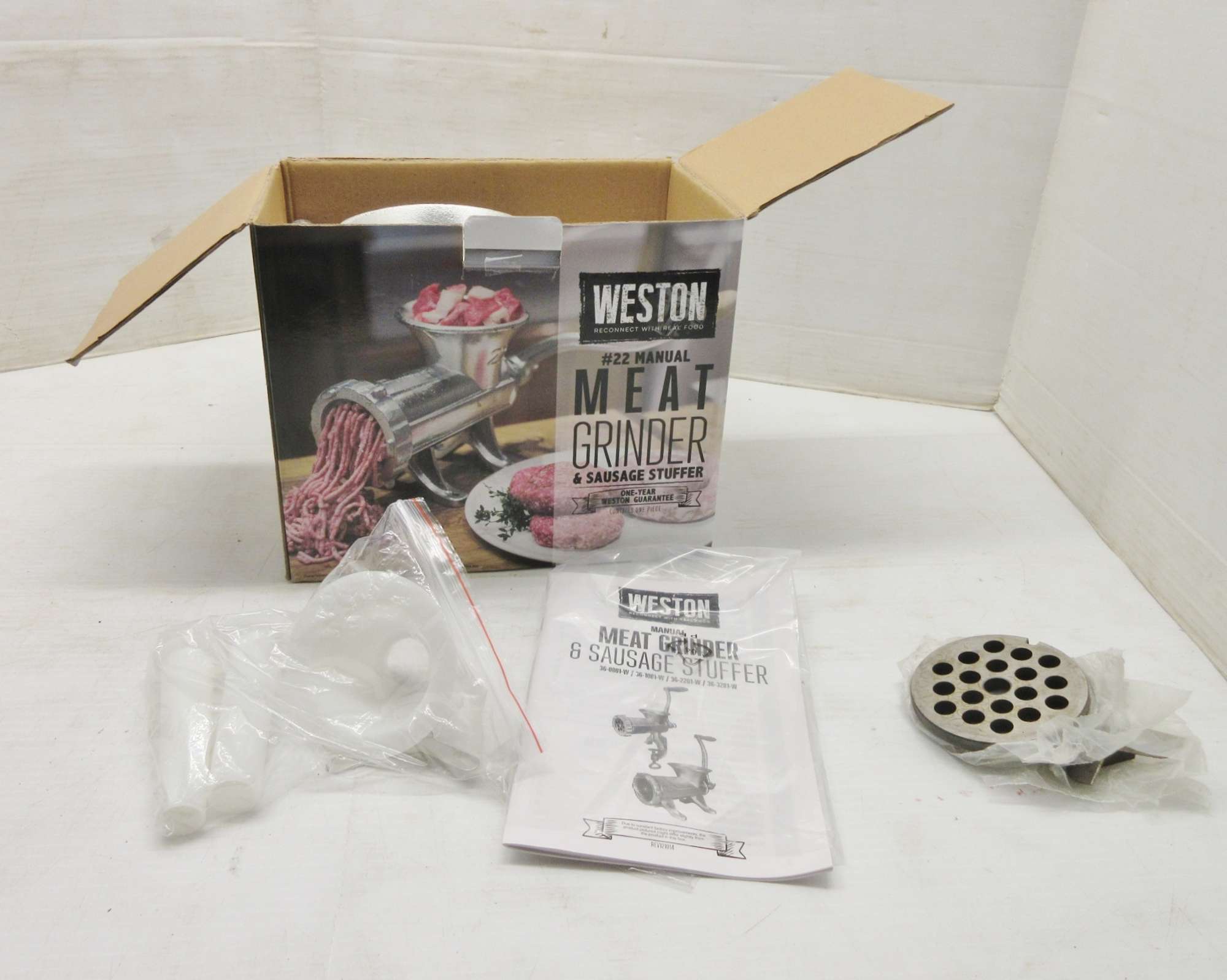 Albrecht Auctions Weston No. 22 Manual Meat Grinder and Sausage